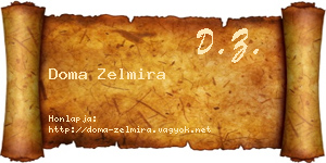 Doma Zelmira névjegykártya